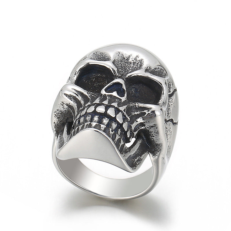 Titanium Steel Skull Style Ring