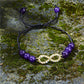 Rhinestone infinity bracelet