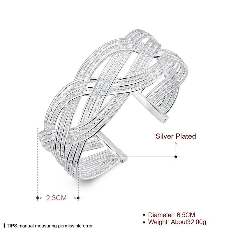 Flower Line Twisted Rope Bracelet