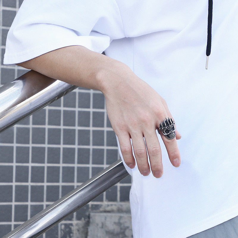 Titanium Steel Skull Style Ring