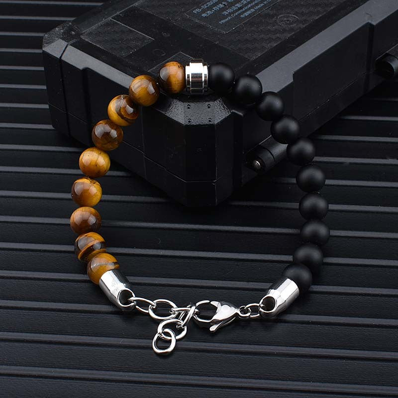 Tiger Stone Bead Bracelet