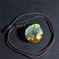 Tree Of Life Gravel Epoxy Resin Necklace