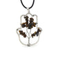 Hamsa Hand  Crushed Stone Tree of Life  Necklace