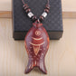 Wooden Fish Necklace