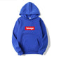 SAVAGE Couple Style Fashion Personality Printed Men's Sweatshirt with Fleece Hooded Hood