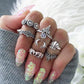 Vintage Knuckle Rings Set