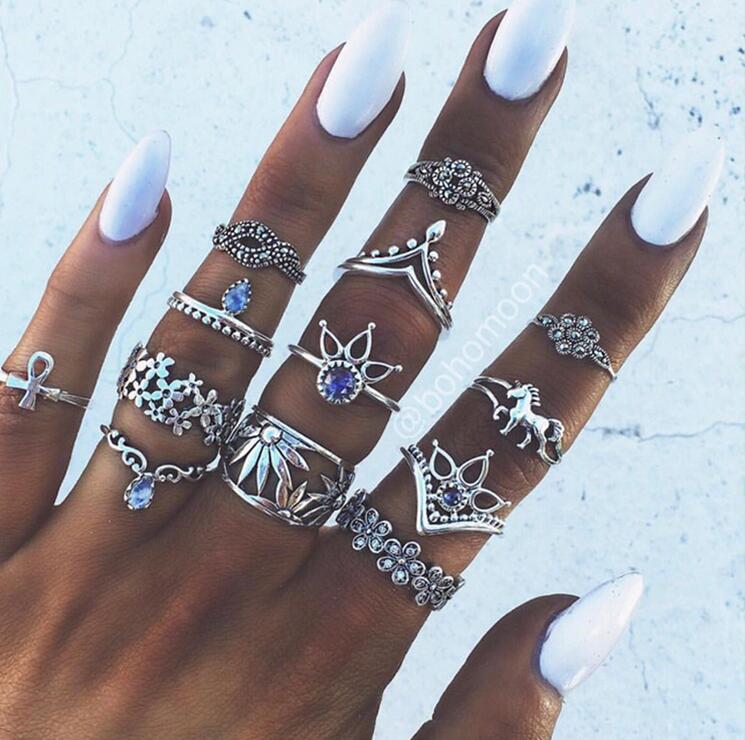 Vintage Knuckle Rings Set