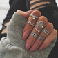 Vintage Knuckle Rings Set