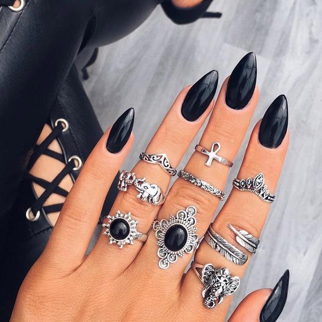 Vintage Knuckle Rings Set