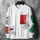 Letter printing men's sweater