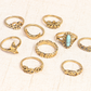 Vintage Knuckle Rings Set