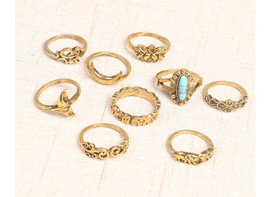 Vintage Knuckle Rings Set