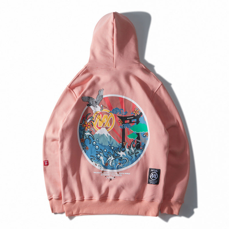 Xianhe embroidered hooded thin sweater