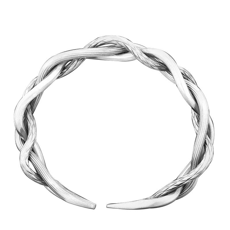 Sterling Silver Three-strand Twist Bracelet