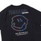 Round Neck Couple Tide Brand Reflective Smiley T-shirt