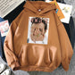 Hoodie Ladies Pullover Large Sweatshirt Streetwear