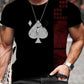 Men's Color Matching 3D Graphic Print Short Sleeves