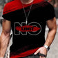 Men's Color Matching 3D Graphic Print Short Sleeves