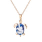 Transparent Turtle Resin necklace