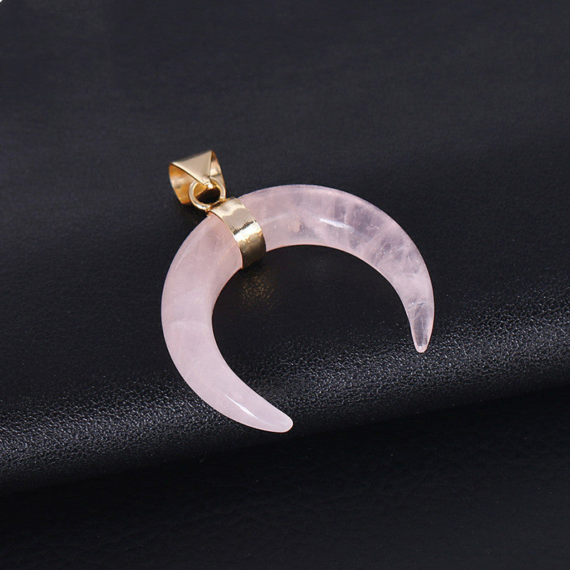 Crystal Moon Pendant Necklace