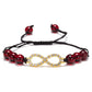 Rhinestone infinity bracelet