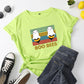 Round neck print short sleeves