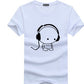Summer new style, short sleeved T-shirt, men's loose casual fat man, big size young short sleeved T-shirt.
