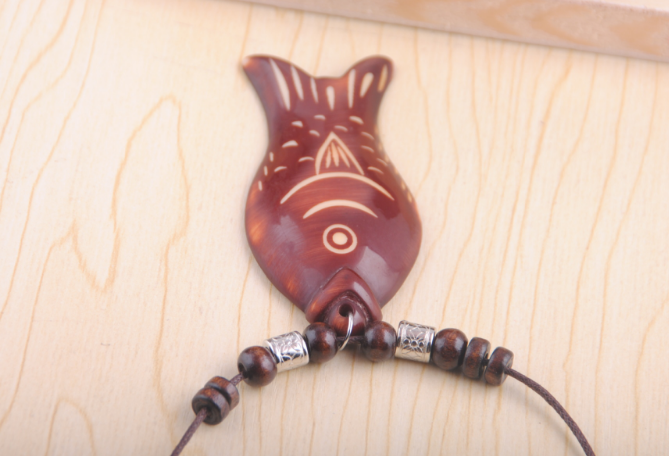 Wooden Fish Necklace