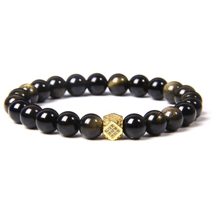 Golden Obsidian Bracelet