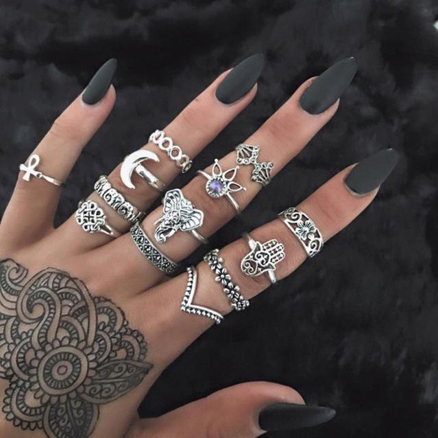 Vintage Knuckle Rings Set