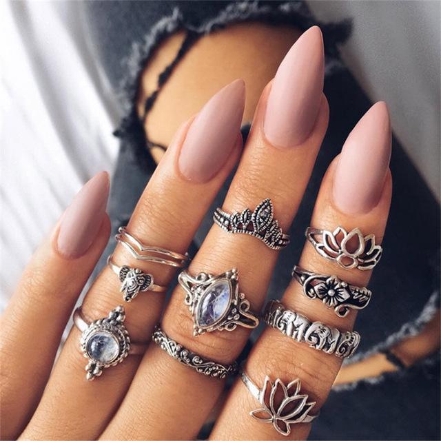 Vintage Knuckle Rings Set