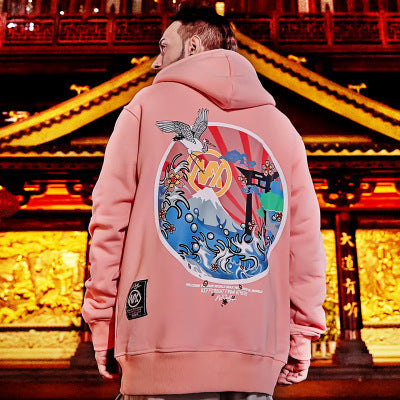 Xianhe embroidered hooded thin sweater