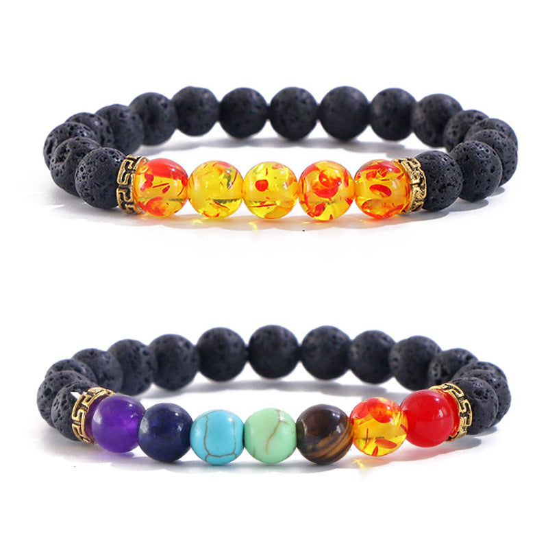 Seven Chakras Aligned Bracelet