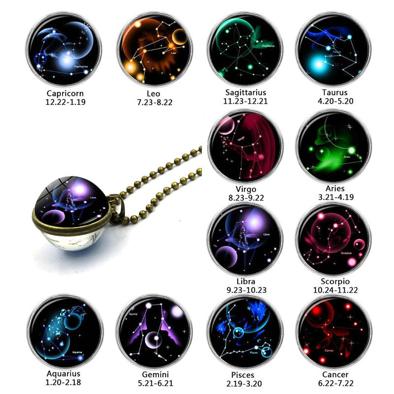 Twelve Constellation Necklace
