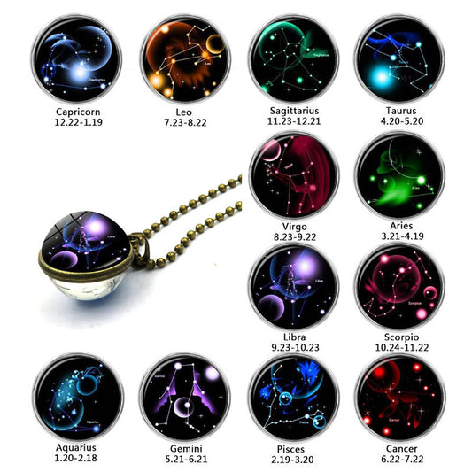 Twelve Constellation Necklace