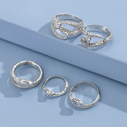 Snake Retro Ring set