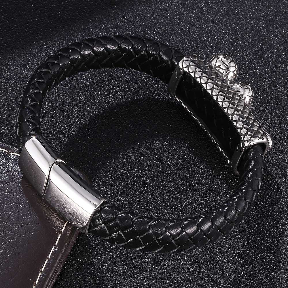 SnakeSkin Leather Bracelet