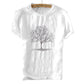 Embroidered short sleeve in a tree
