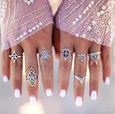 Vintage Knuckle Rings Set
