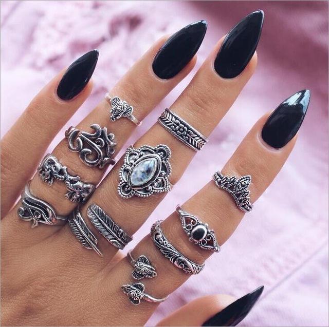 Vintage Knuckle Rings Set