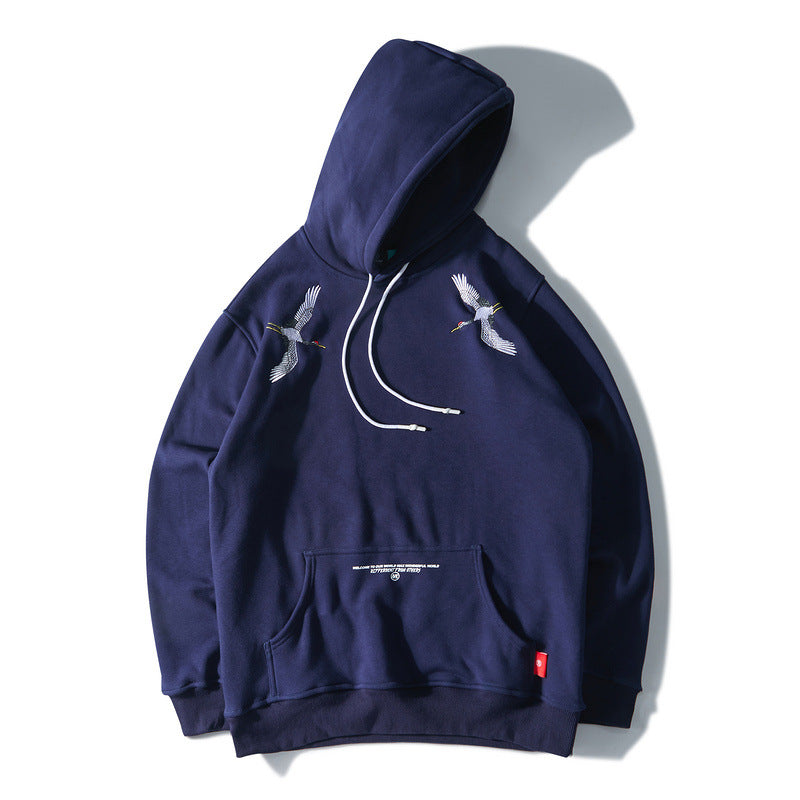 Xianhe embroidered hooded thin sweater