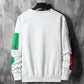 Letter printing men's sweater