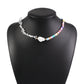 Crystal Pearl Woven Necklace