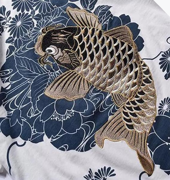 Embroidered squid short sleeve