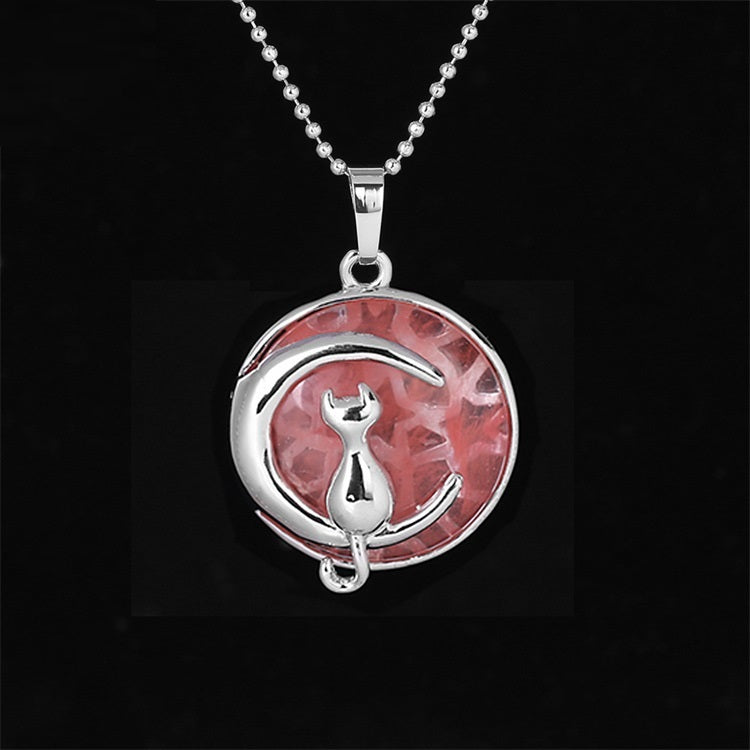 Moon Cat Necklace
