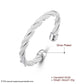 Flower Line Twisted Rope Bracelet