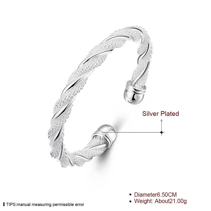 Flower Line Twisted Rope Bracelet