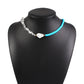 Crystal Pearl Woven Necklace