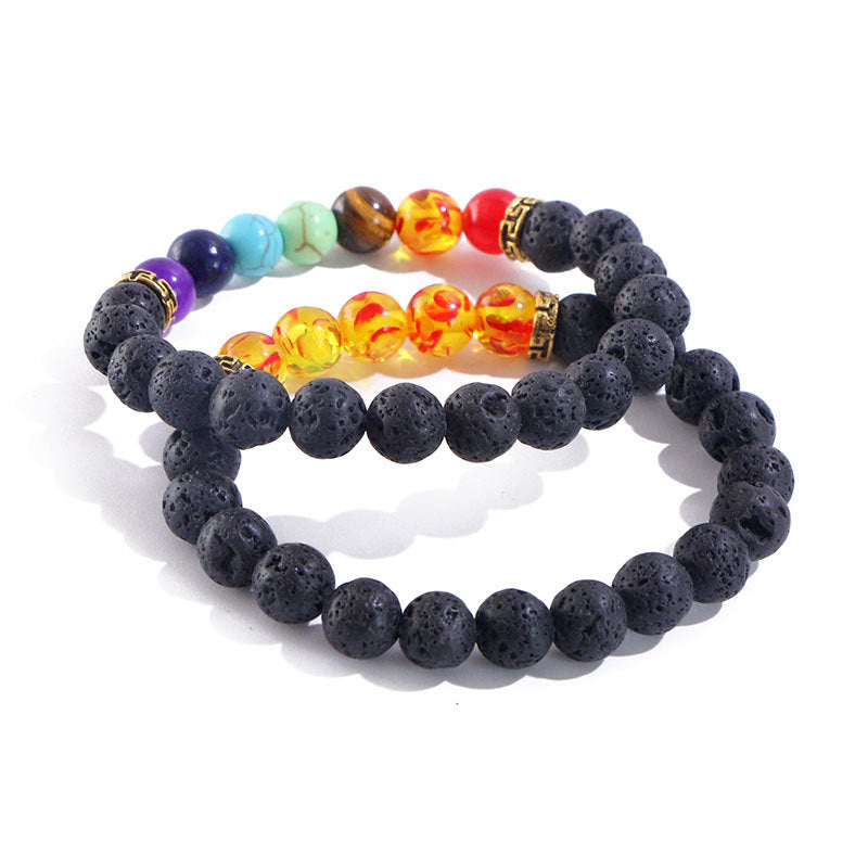 Seven Chakras Aligned Bracelet