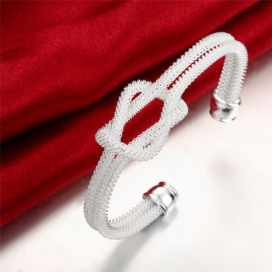 Flower Line Twisted Rope Bracelet